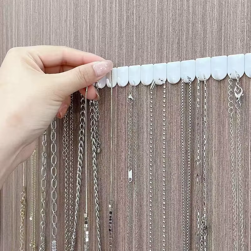 Crochets d'affichage de stockage de bijoux muraux