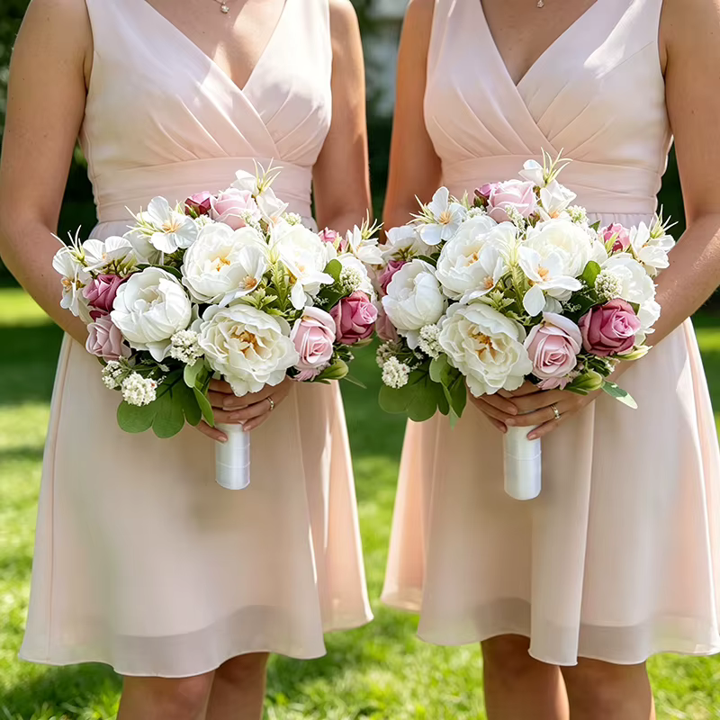 Bouquet de mariée, accessoires de mariage