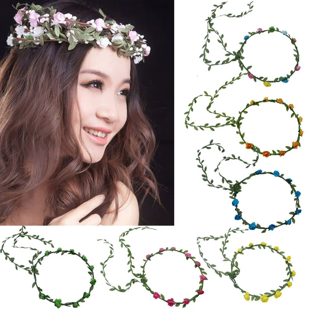 Bandes de sauna à fleurs bohème pour mariée