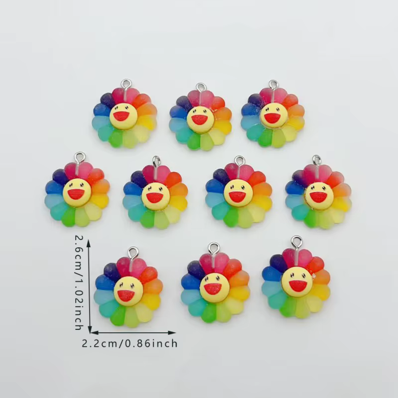 Bijoux de tournesol colorés