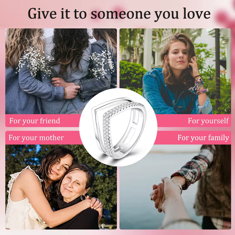 Bague originale en argent Sterling 925