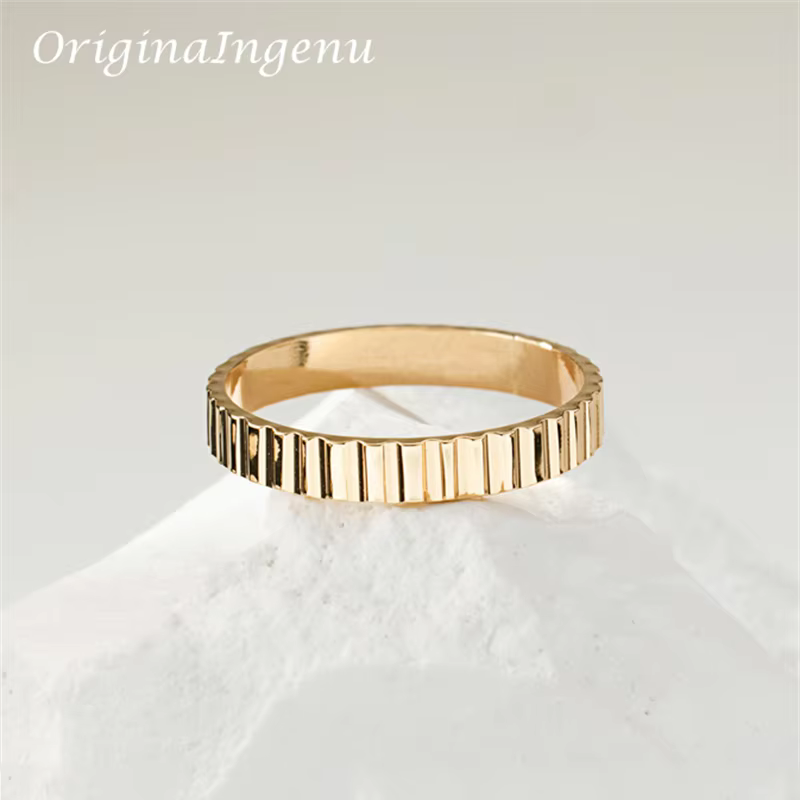 Bague de bande optique remplie d'or 14 carats