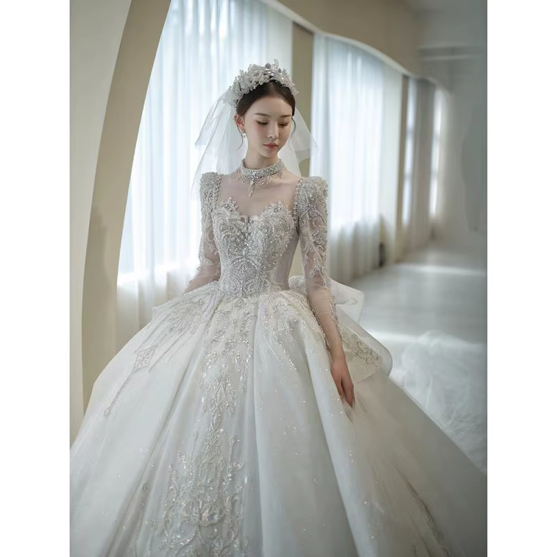 Robe de Mariée Légère à Manches sulf