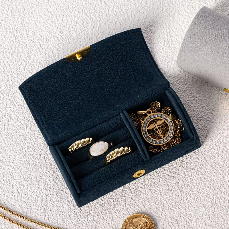 Boîte de rangement à bijoux portable en forme d'arche
