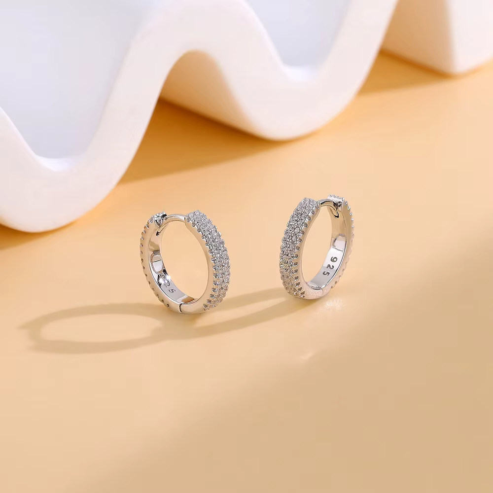 Vinregem Lab créé saphir pierres précieuses personnalité boucles d'oreilles 100% 925 en argent Sterling bijoux fins pour les femmes cadeaux en gros