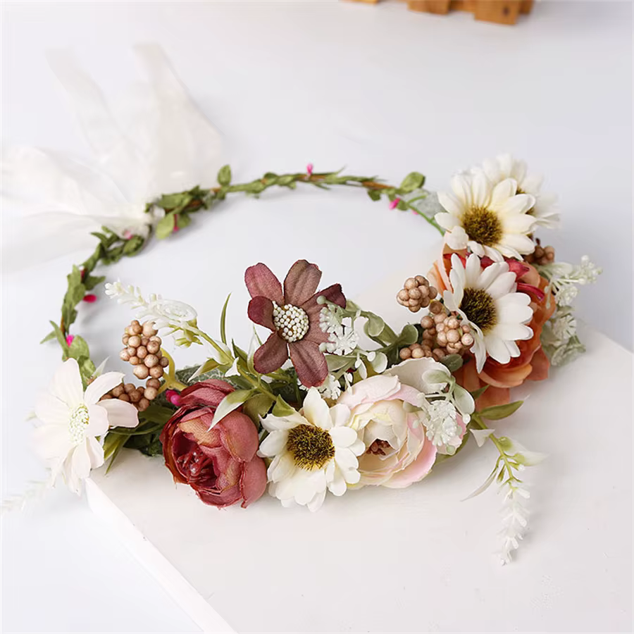 Couronne de demoiselle d'honneur pour mariée