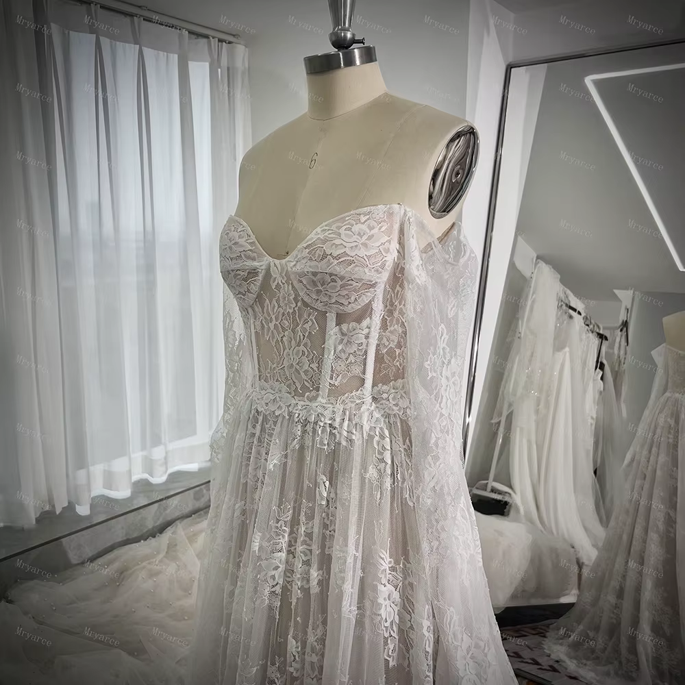 Zelyarce-Robe de mariée classique en dentelle