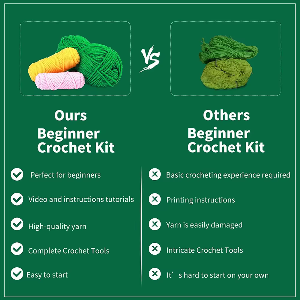 Kit d'animaux au Crochet pour débutants