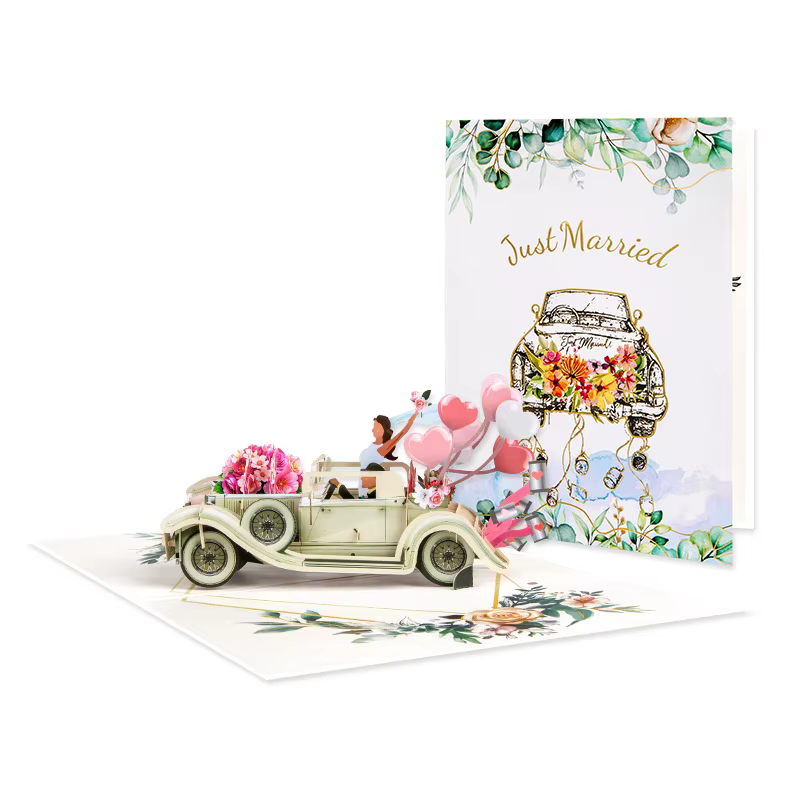 Carte 3D Pop-Up Adorable pour Femme