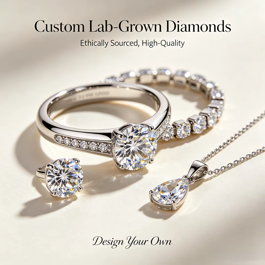 Bijoux en diamant cultivé en laboratoire personnalisés Mylene