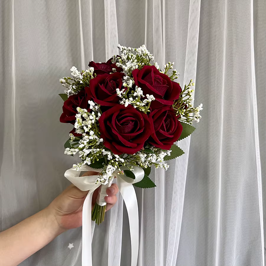 Roses artificielles Bouquet de fleurs