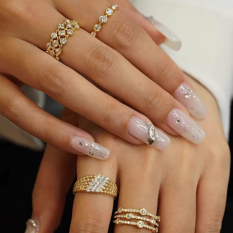 Bague plaquée or 18 carats pour femme