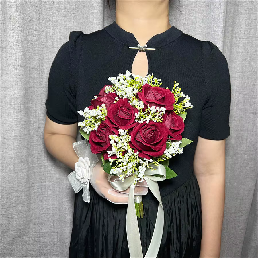 Roses artificielles Bouquet de fleurs