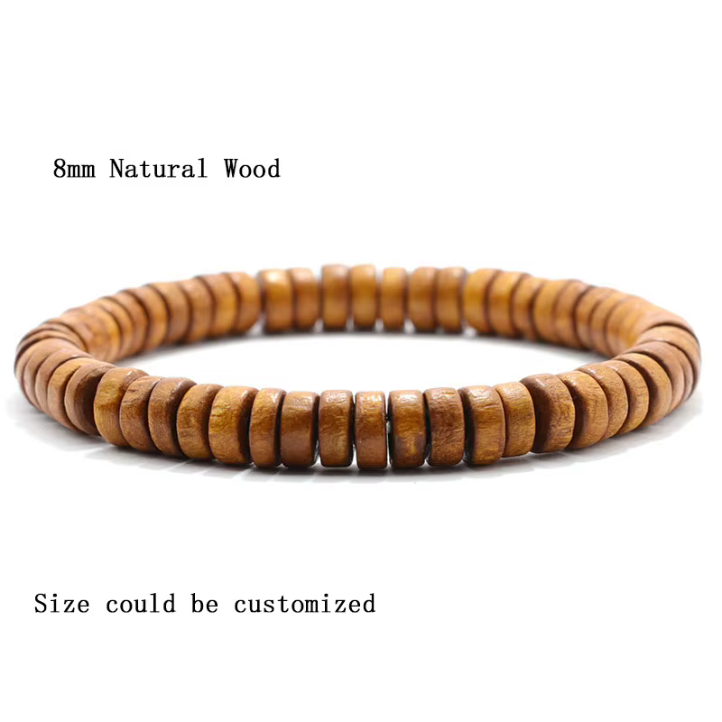 Bracelet Vintage en bois de wengé pour hommes