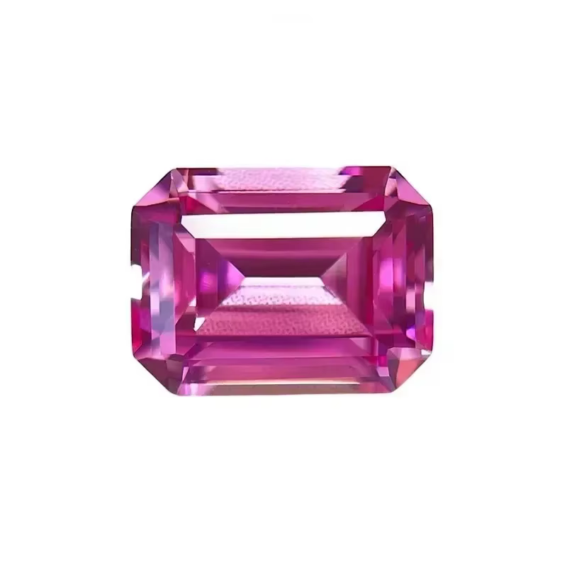 Saphir rose cultivé en laboratoire M-Lab pour la fabrication de bijoux DIY : bague