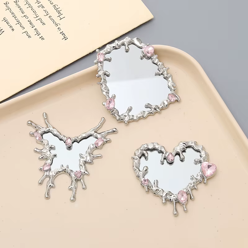 Miroir de maquillage réflecteur métallique