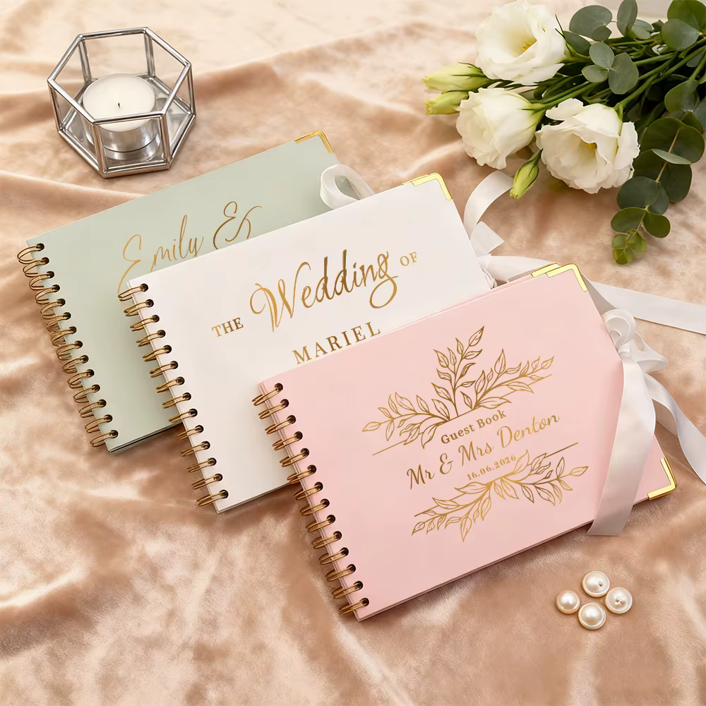 Livre d'or de mariage personnalisé