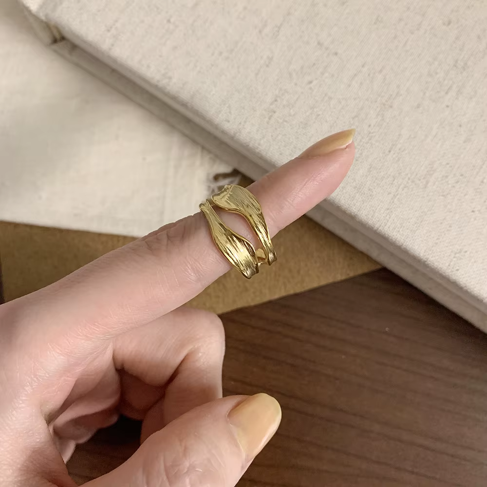 Amaiyllis-Bague en sergé superposée pour femme