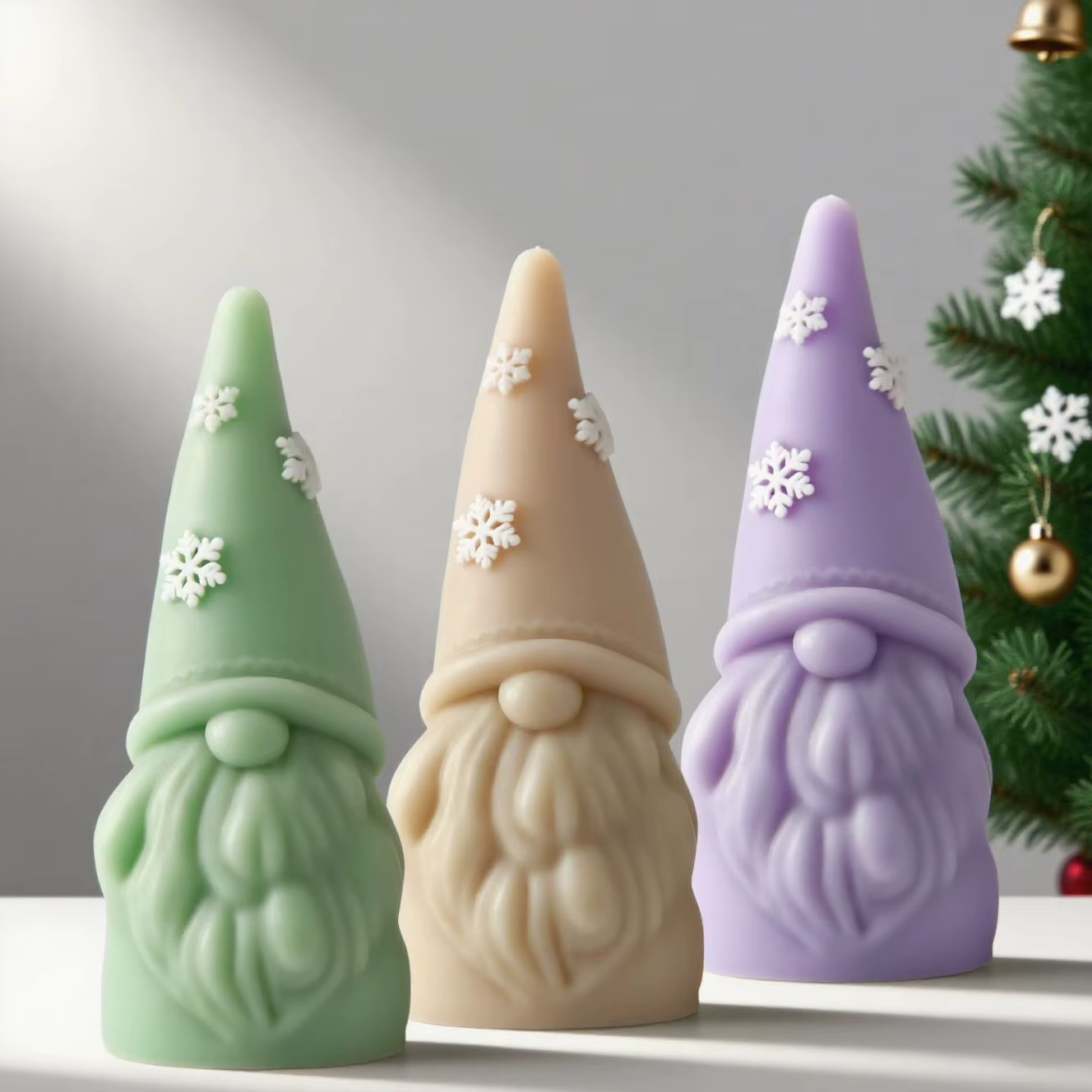 Moule à bougie père noël Gnome