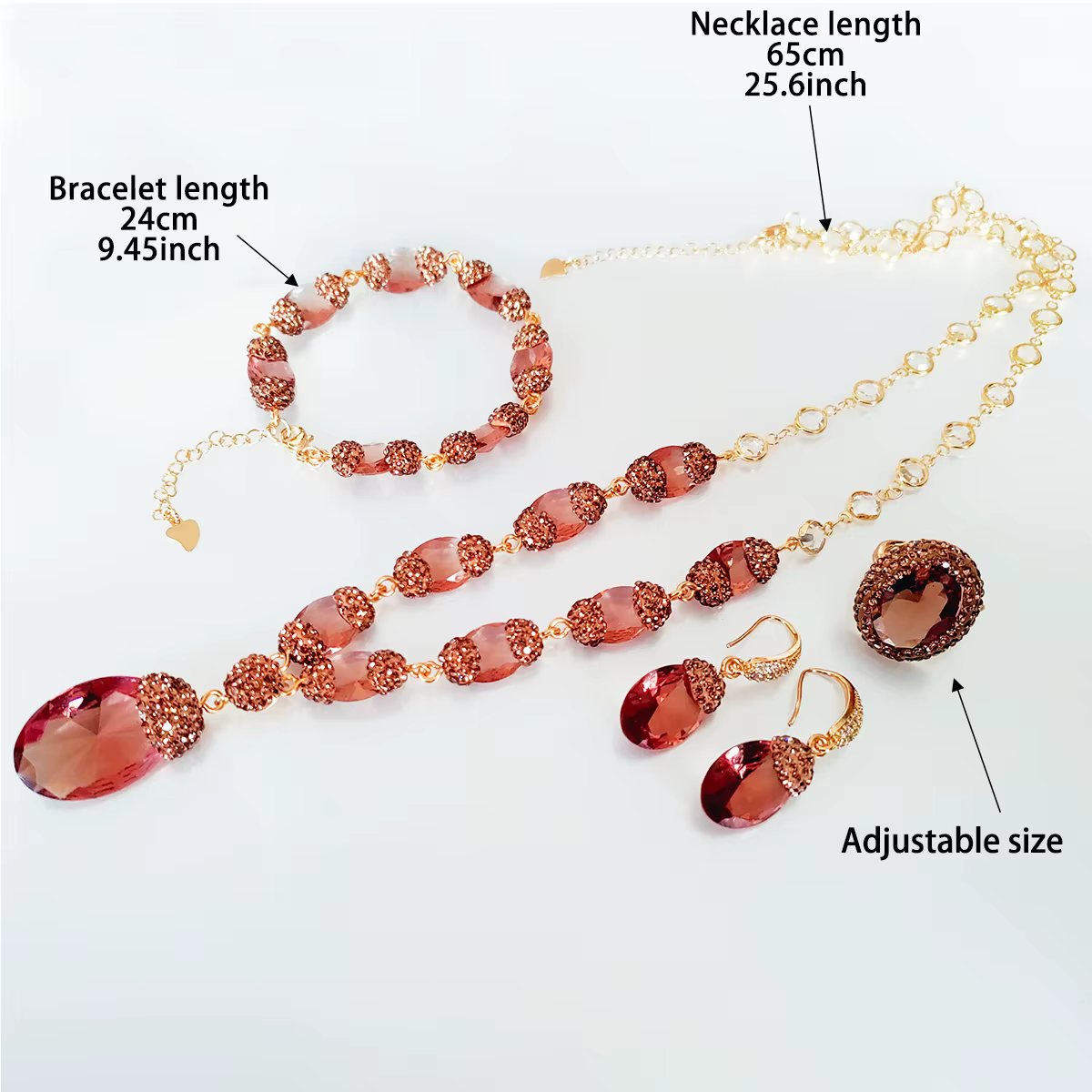 BOCARMAN Collier, bracelet et boucles d'oreilles ovales en sultanite synthétique diaspore à couleur changeante