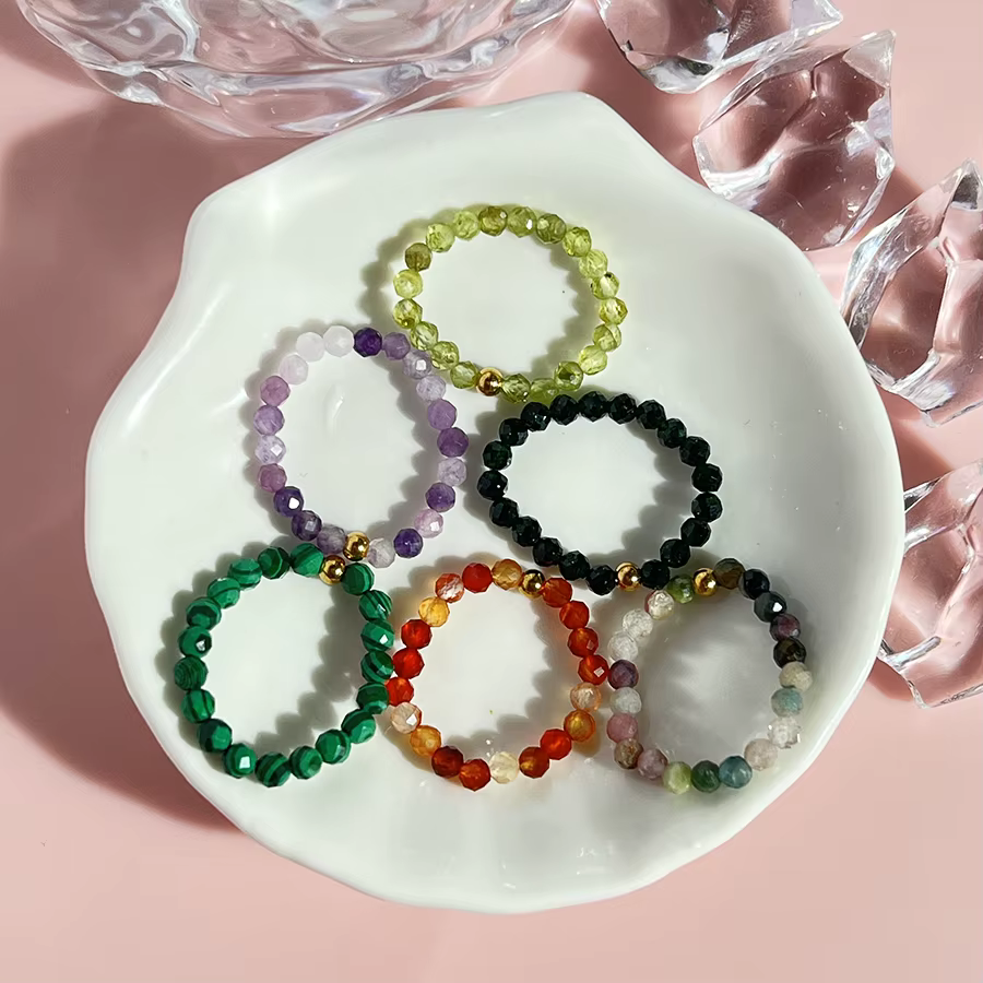 Bague en Pierre Naturelle de 3mm pour Femme