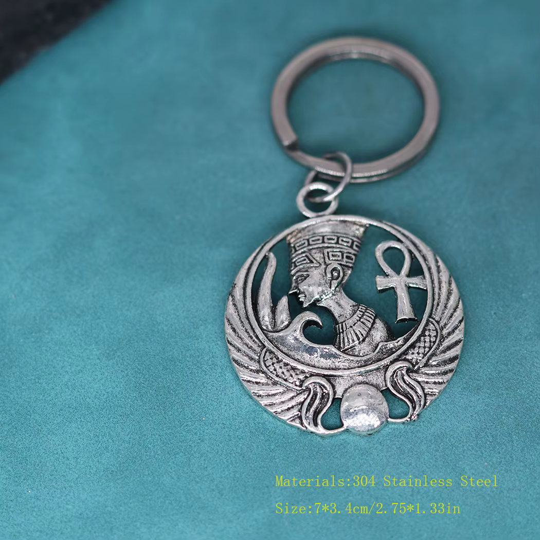 Porte-clés Talisman de la reine égyptienne antique pour femmes