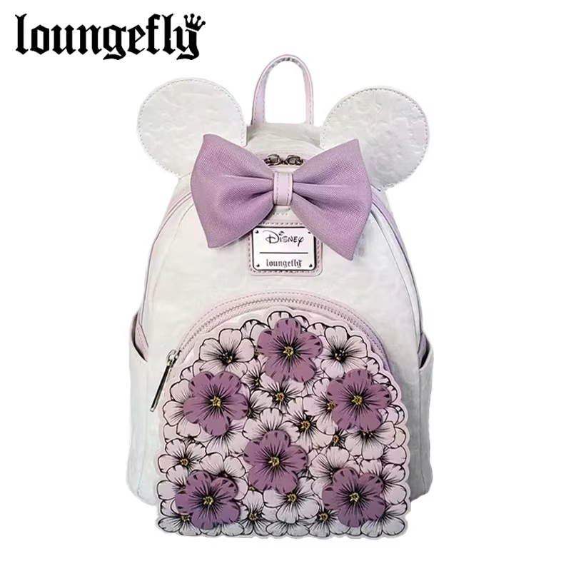 Mini sac à dos Mickey et Minnie à motif floral