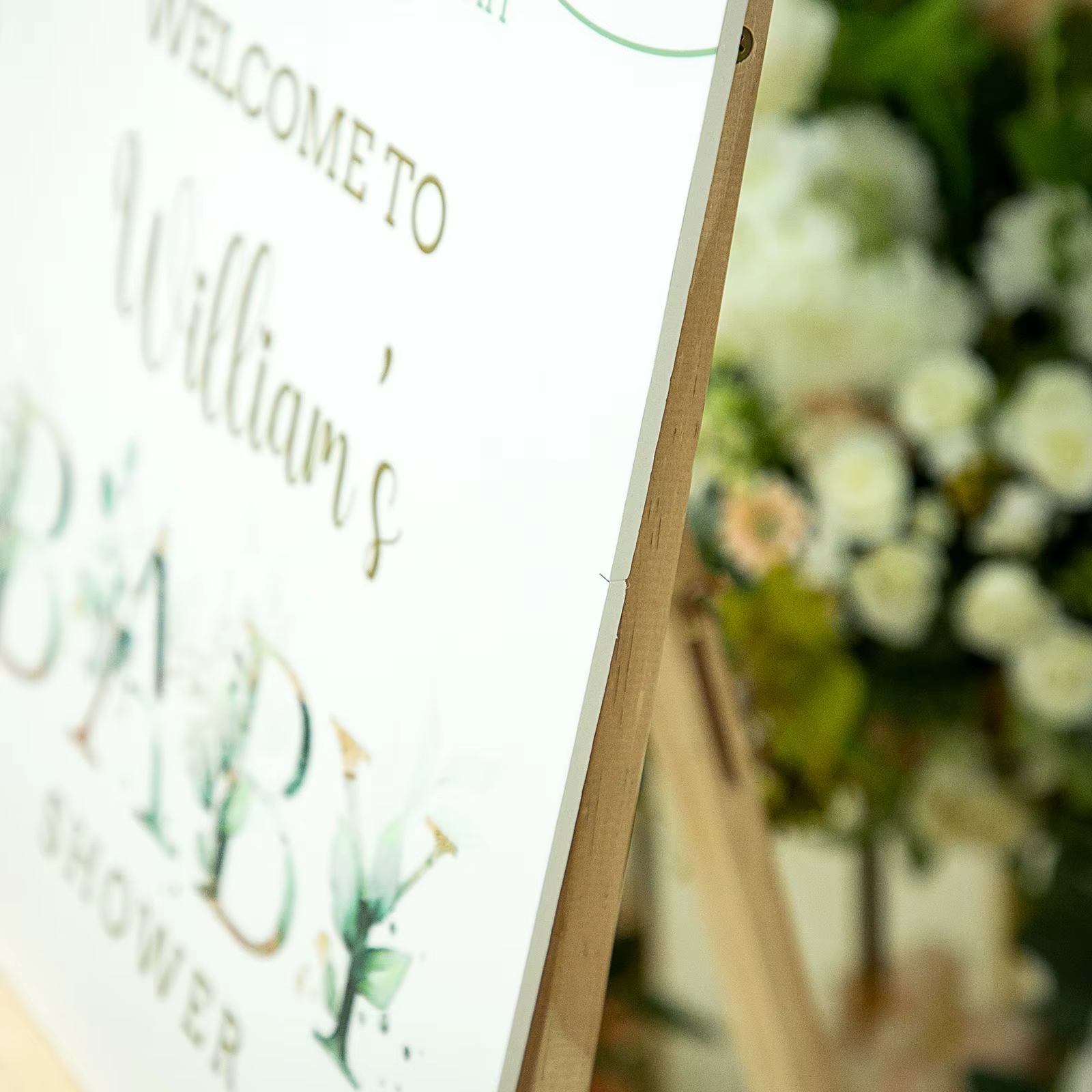 Panneau de bienvenue de mariage personnalisé