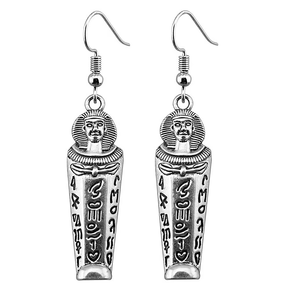 Boucles d'oreilles pendantes en argent antique vintage pour femmes