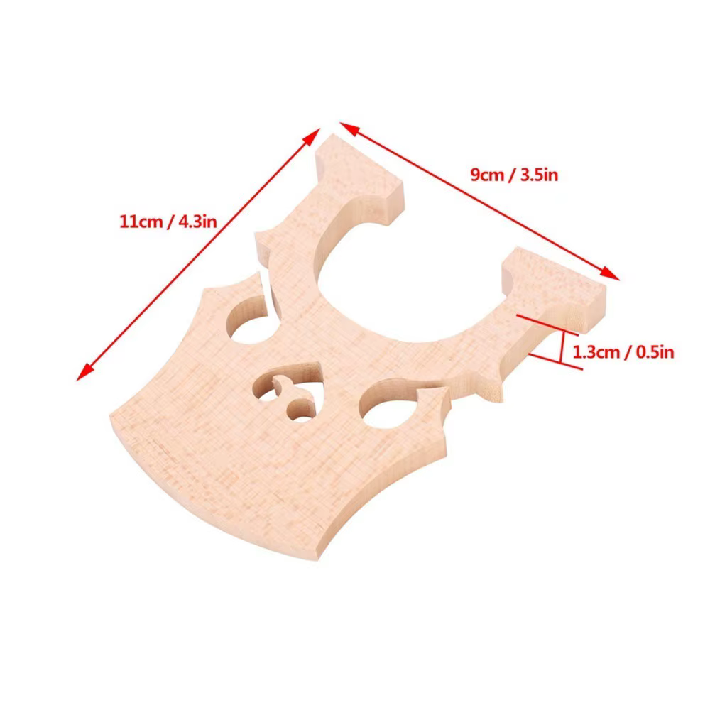 Érable ​ Pont de violoncelle ​ Professionnel ​ Installation simple ​ Accessoire d'instrument ​ 1/2 1/4 1/8 3/4 4/4 ​
