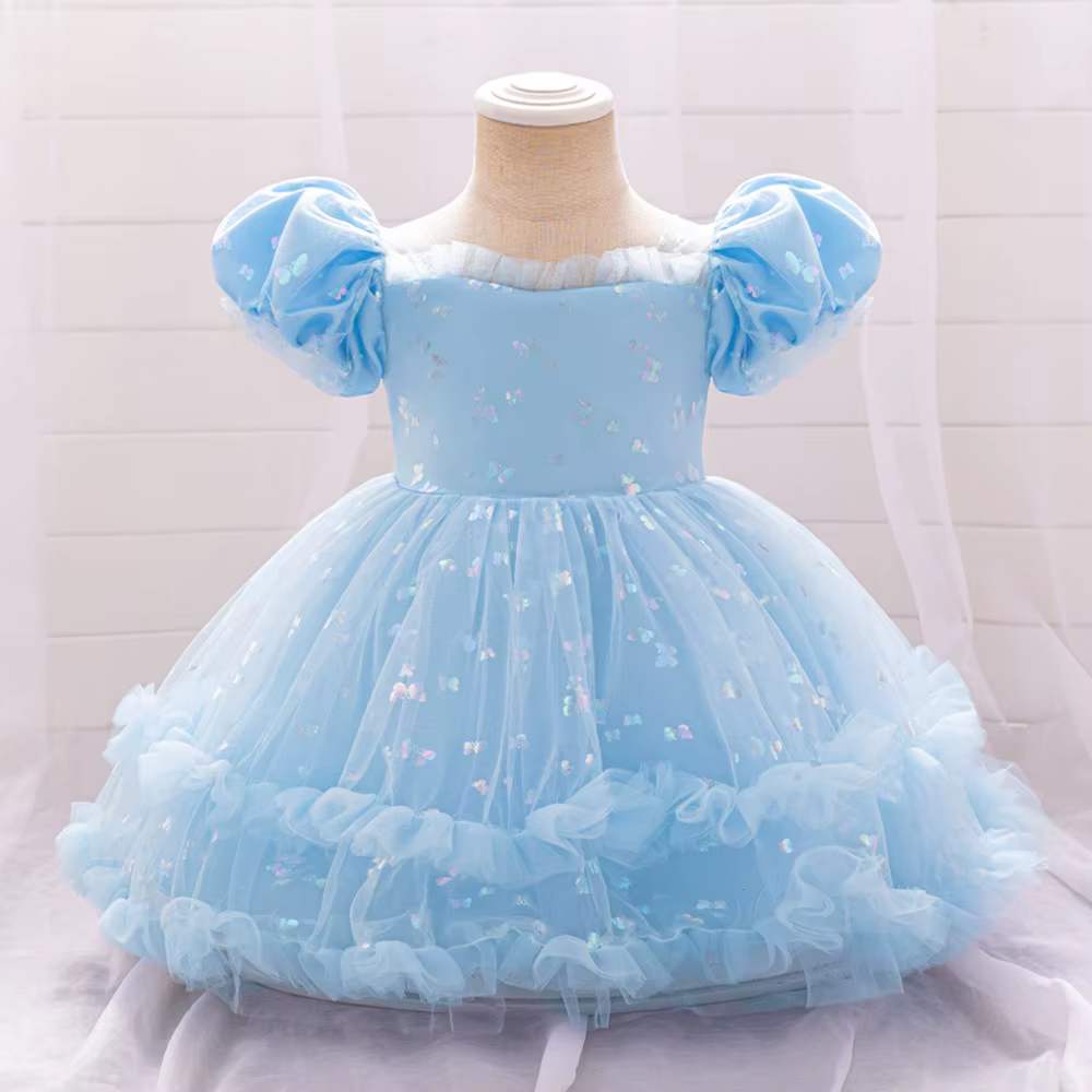 Robes superposées moelleuses pour bébés filles