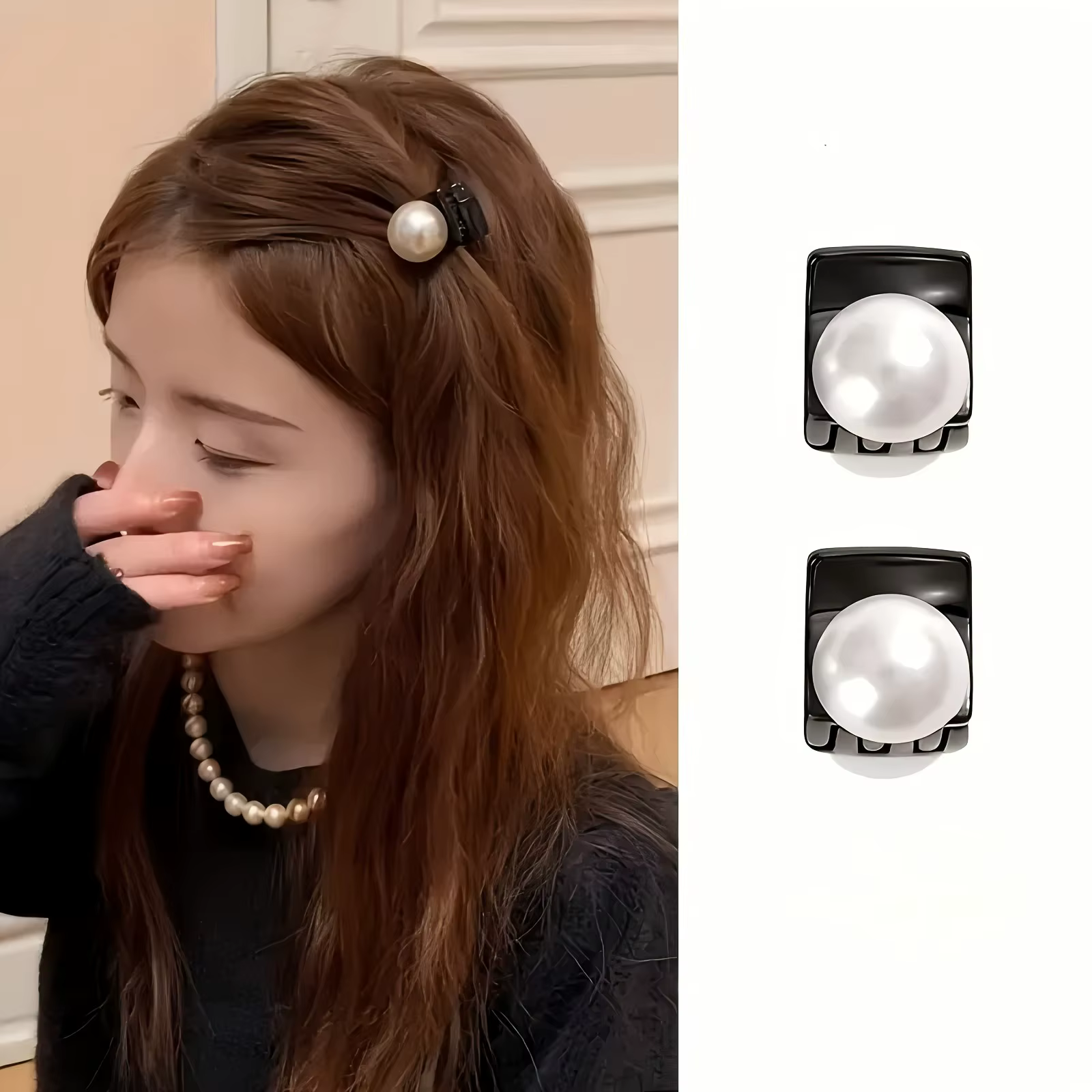 Cheveux en perles de luxe légers