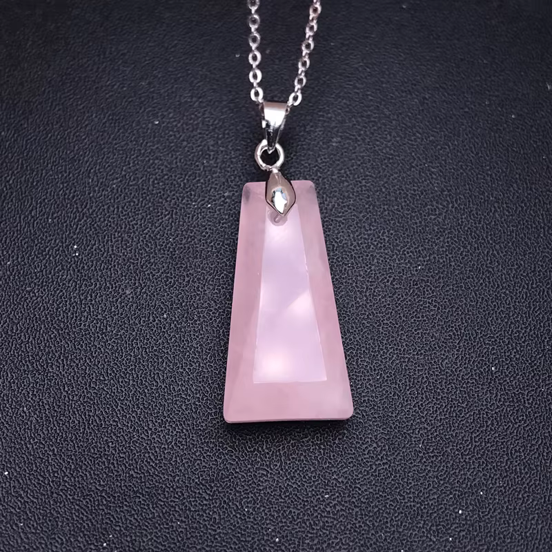 Collier pendentif en pierre précieuse naturelle Alanding Yst pour femme