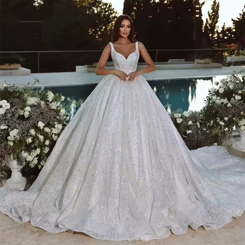 Robe De mariée à paillettes