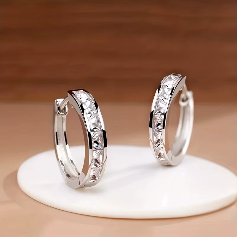 Huitan – boucles d'oreilles créoles au Design classique pour femmes