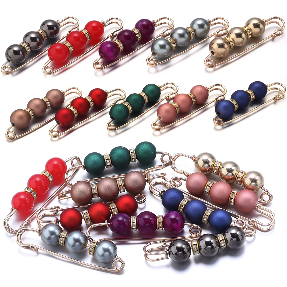 Broche en Imitation de perles et strass