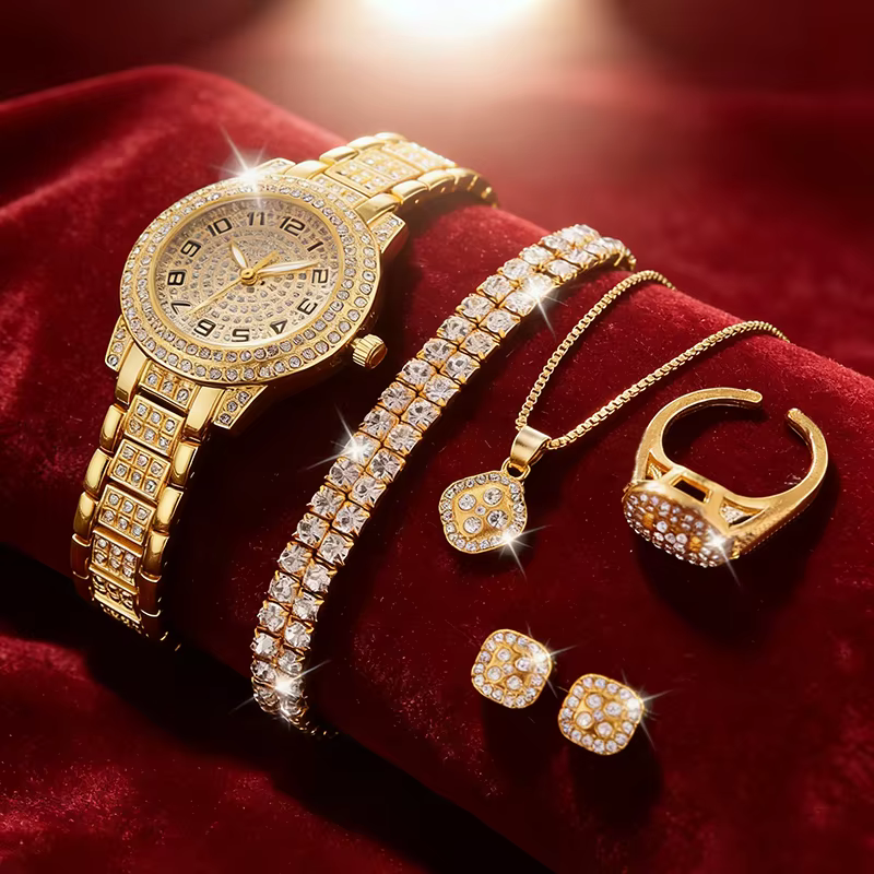 Montre de luxe pour femmes en or
