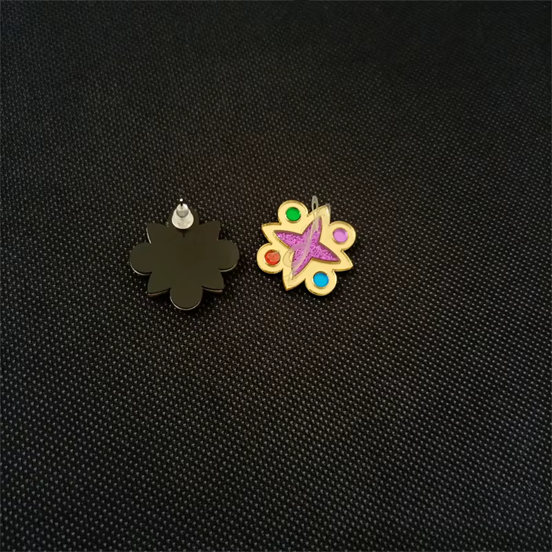 KUGUYS – boucles d'oreilles vintage en forme de miroir pour femmes