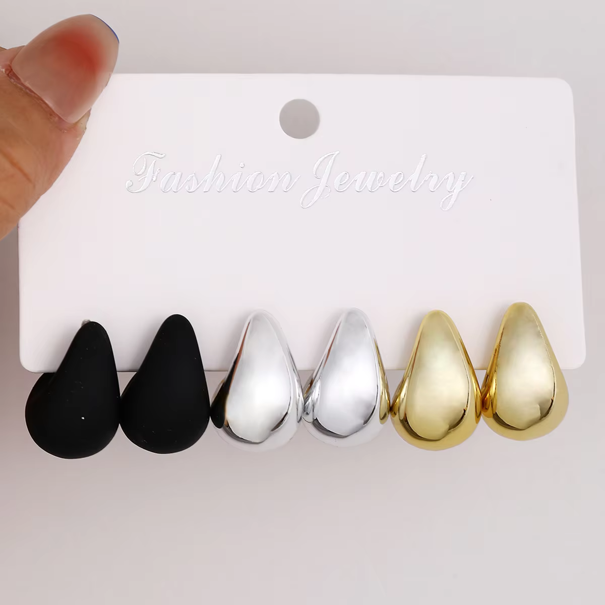 Ensemble de boucles d'oreilles Vintage élégantes en forme de larme