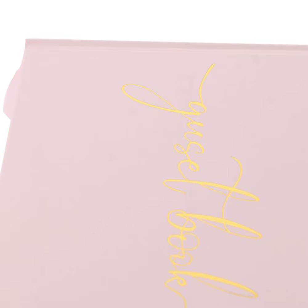 Livre d'or de mariage en papier doré