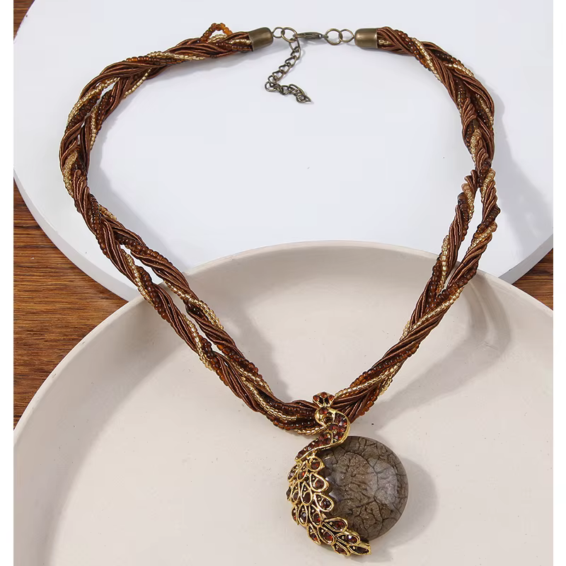 Collier ras du cou ethnique bohémien pour femmes