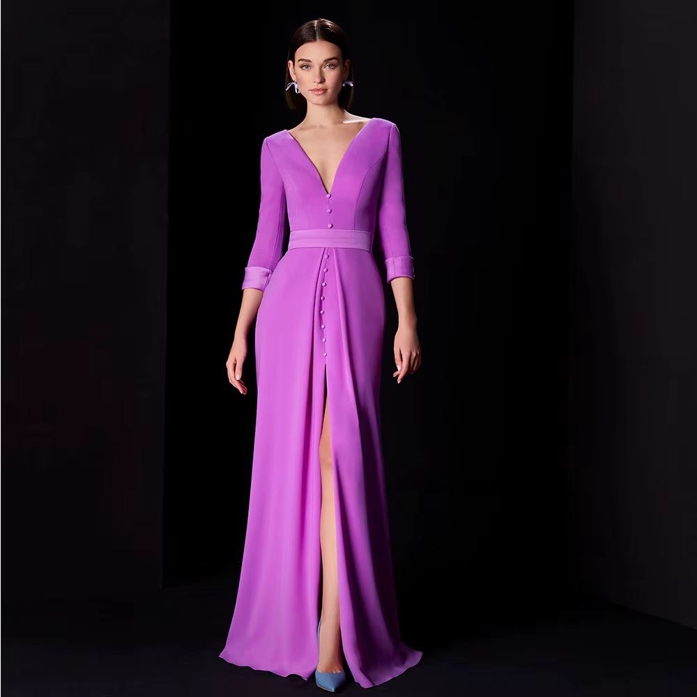 Robes d'invitées de mariage lilas pour femmes