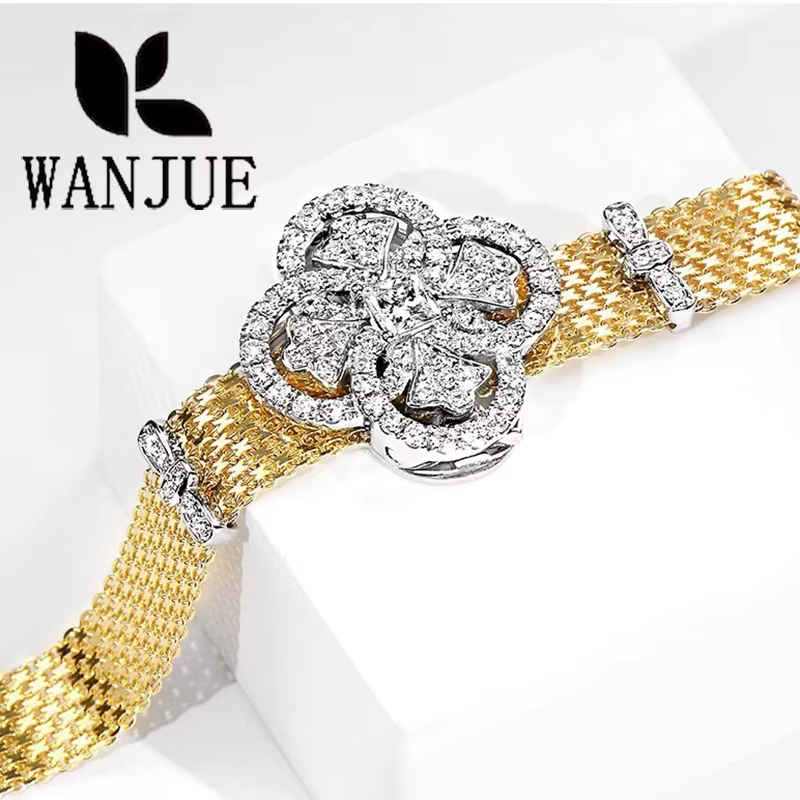 Bracelet artisanal en dentelle italienne pour femme