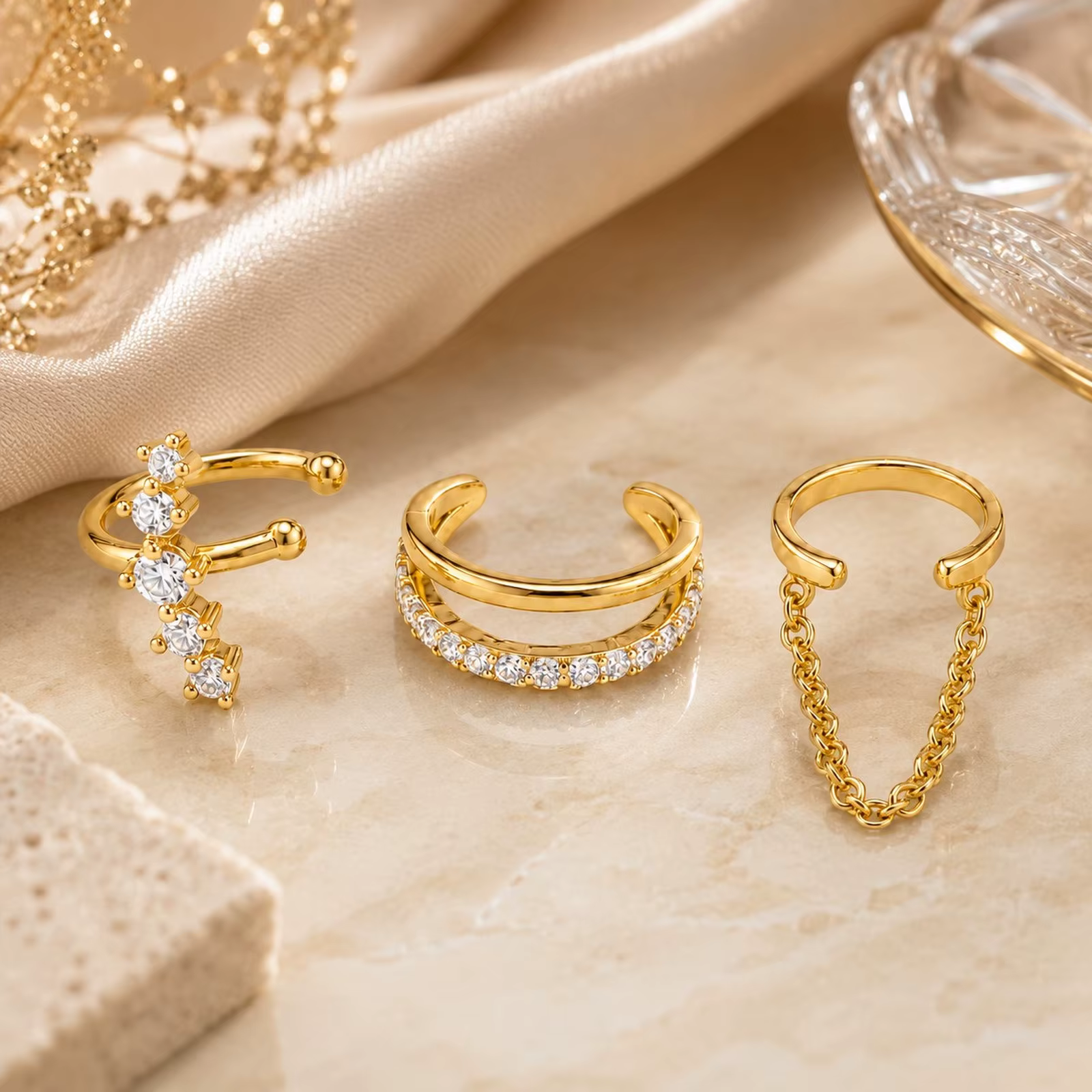 Manchettes d'oreille pour femmes