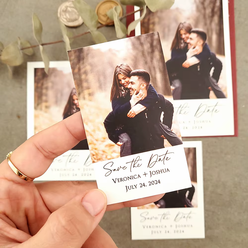 Invitations de mariage personnalisées avec photo