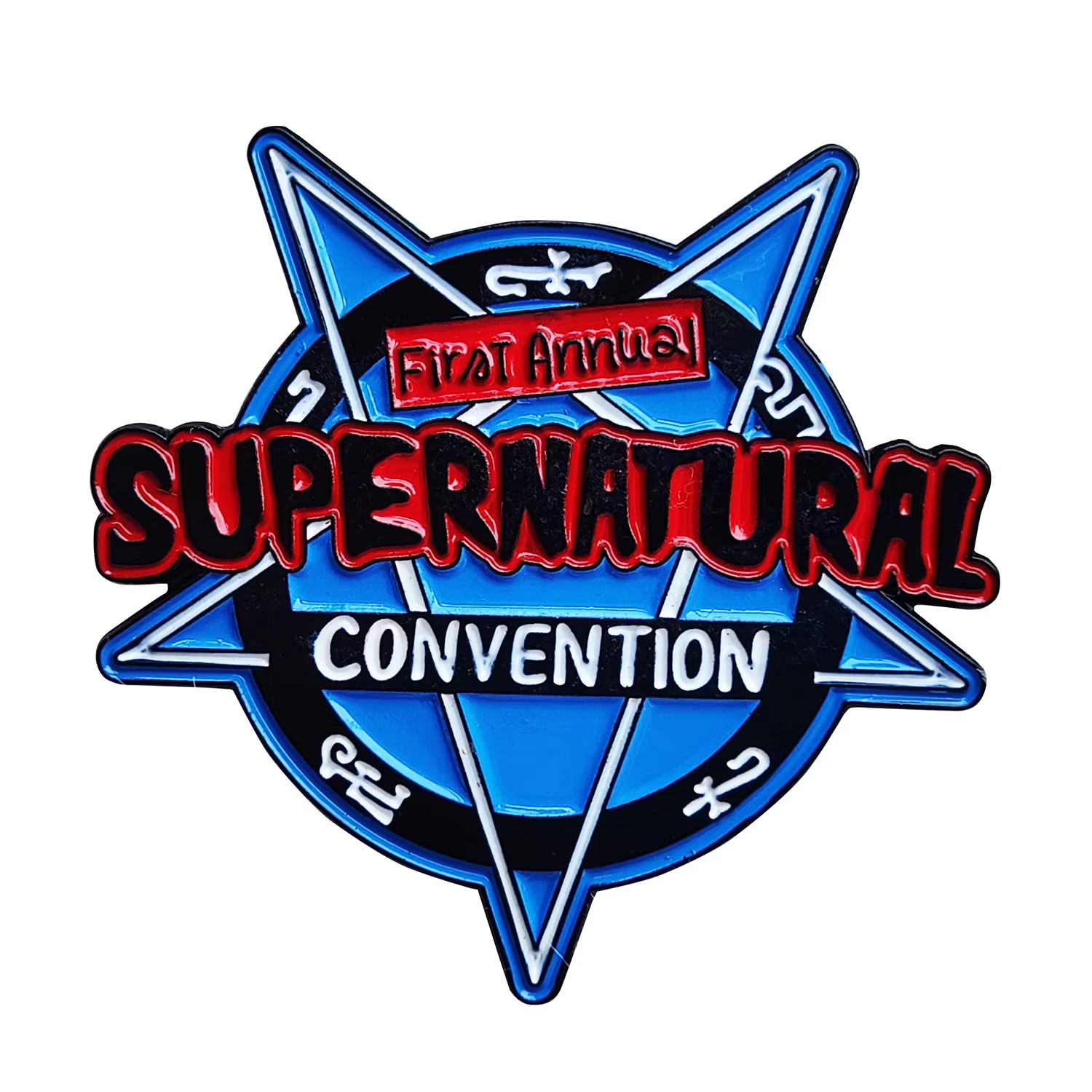 Amulette de Dean surnaturelle Destiel Impala & broches d'ange