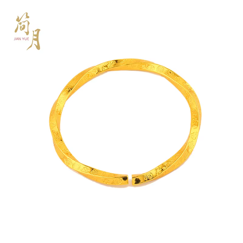 Bracelet de luxe en or pur 24K 9999 pour femmes