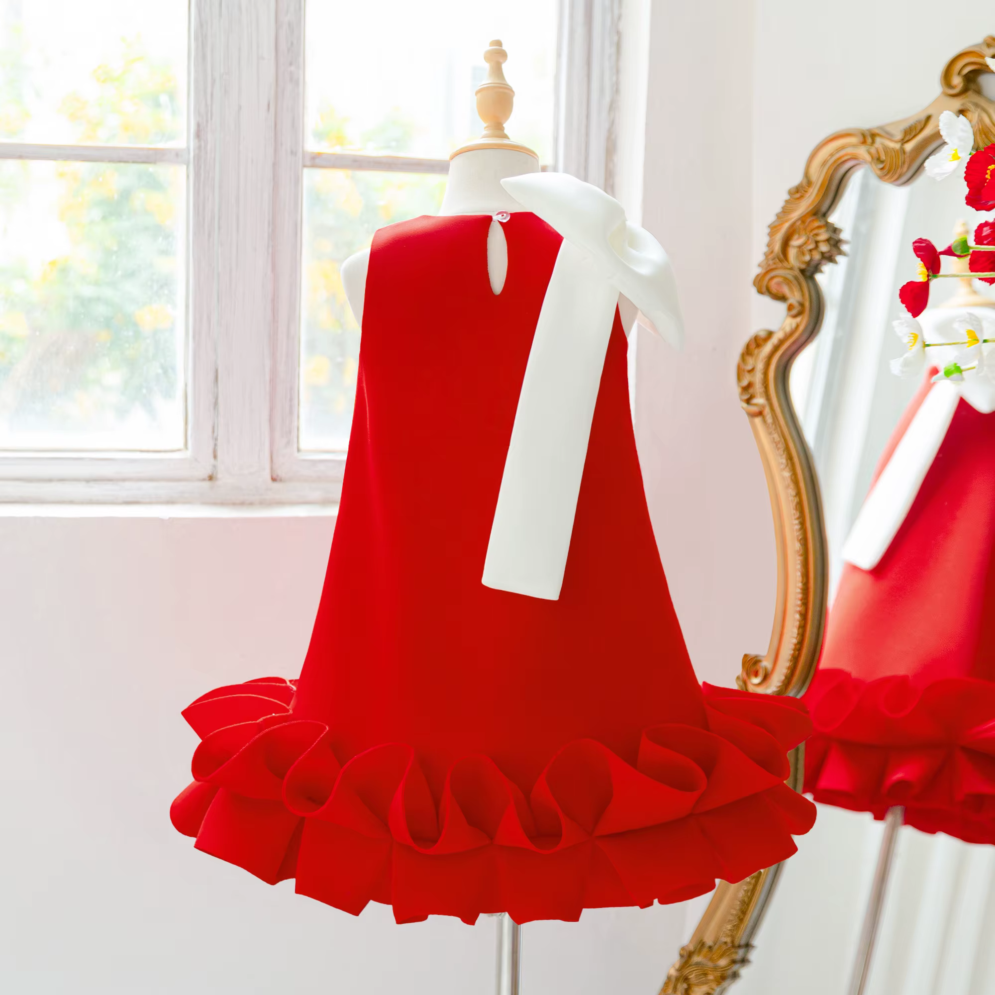 Mode baptême mariage filles robe élégante fête d'anniversaire princesse robes de bal pour fille formelle arc demoiselles d'honneur soirée Costume