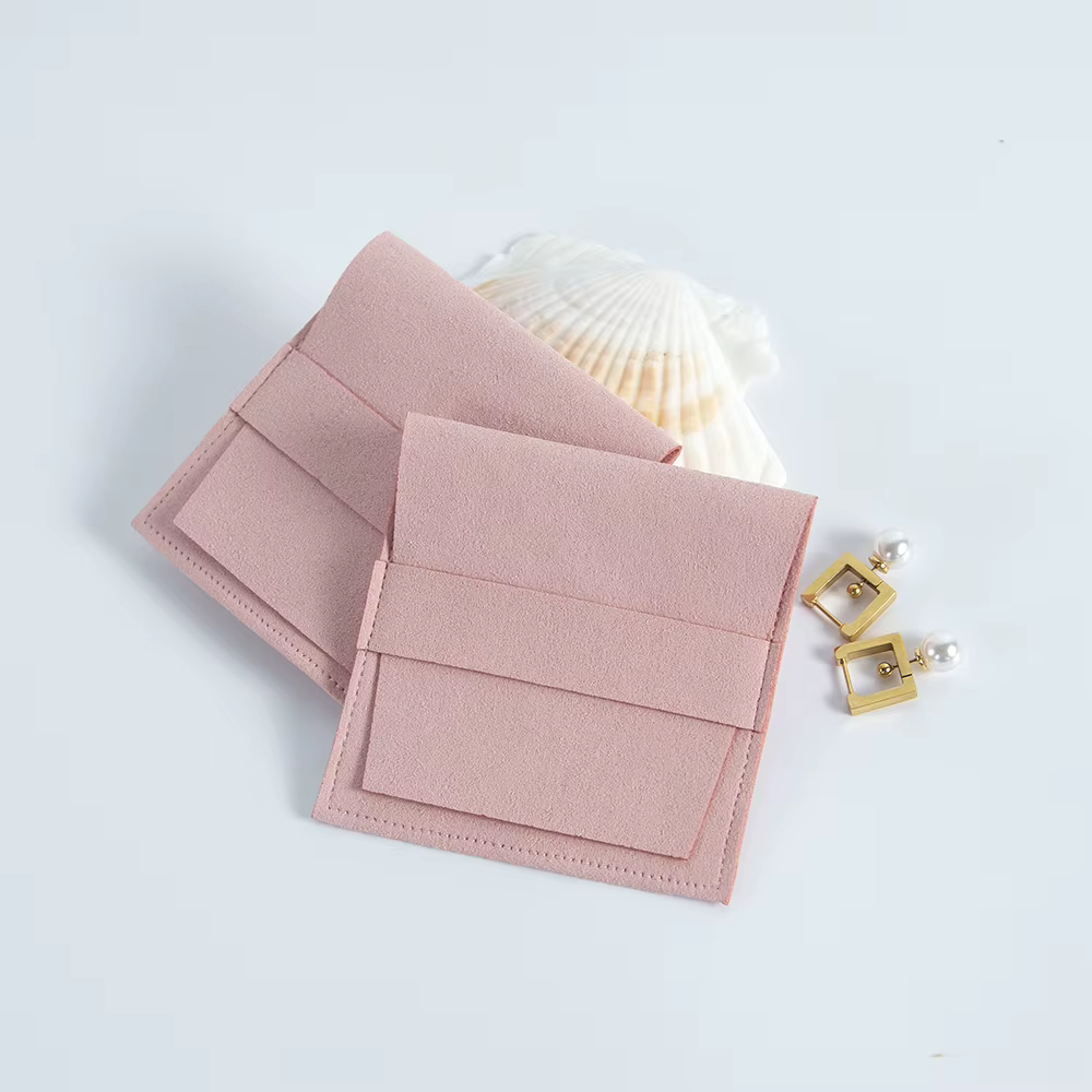 Pochettes à bijoux en microfibre exquises