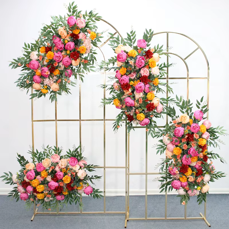 Décor d'arrière-plan d'arc de mariage